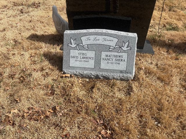 Slant marker made by Tri-State Monument Company