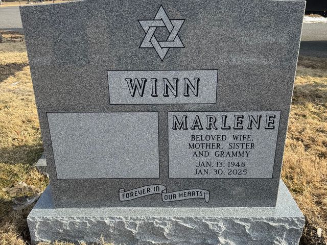 Upright monument made by Tri-State Monument Company